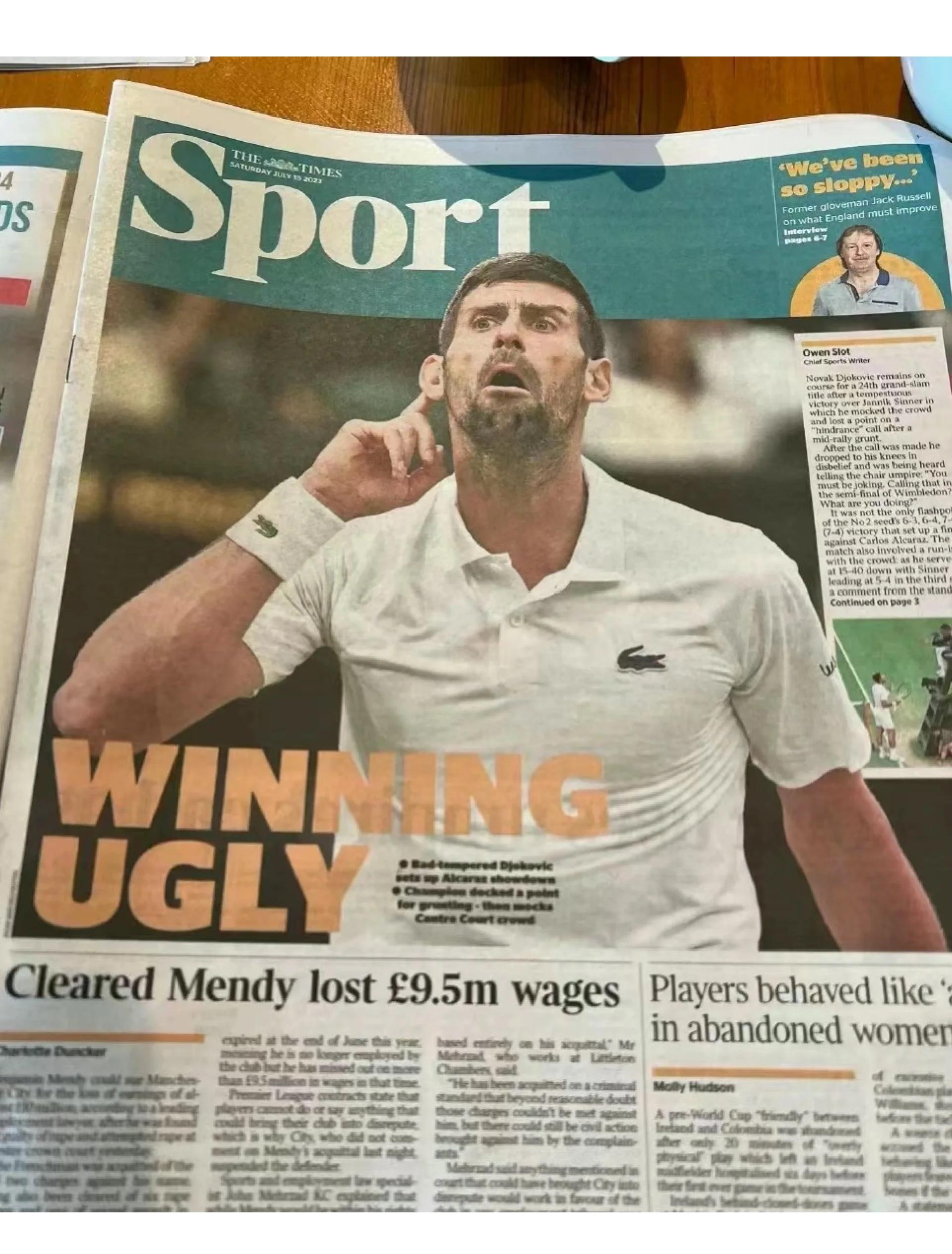 蒙特卡洛大师赛绝杀温网，德约科维奇统治全场